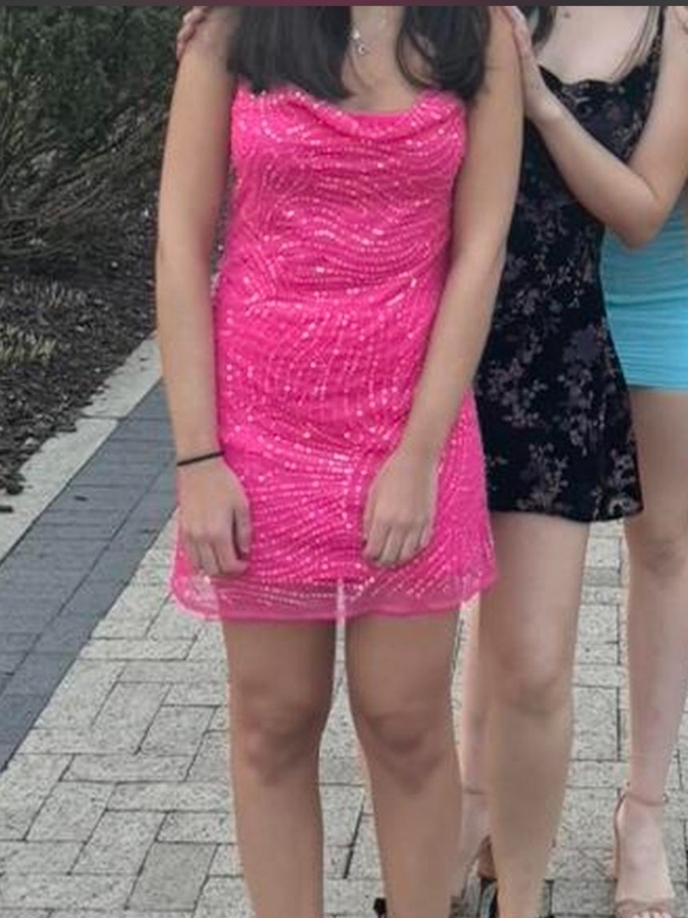 ASOS Hot Pink Sequin Mini Dress